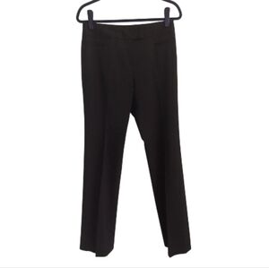 LAFAYETTE 148 Classic Black Sullivan Wool Unlined Straight Leg Trousers 4